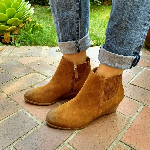 franco sarto wedge ankle boots